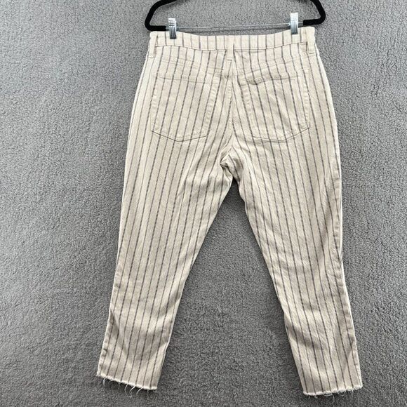 Abercrombie Simone High Rise Slim Jeans Striped Size 32 / 14 - Picture 6 of 16
